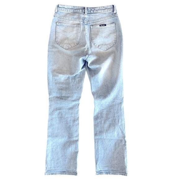 ROLLA'S Original High Rise Straight Jeans in Faded Vintage Worn Wash Size 28 - Picture 8 of 9